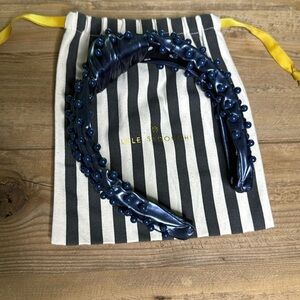 Lele Sadoughi Headband with blue beads